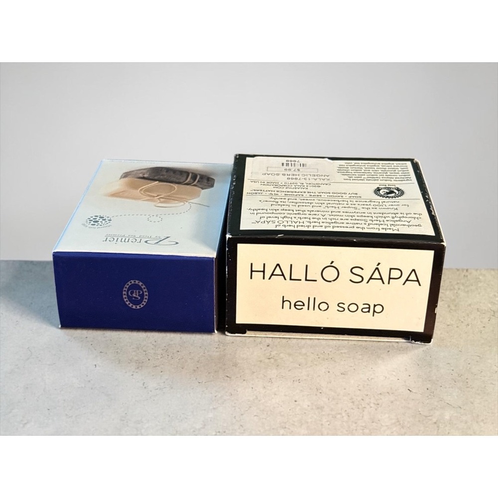 Luxury Spa Soap Set Dead Sea Mud + Icelandic Angelica Herb Natural Skincare NIB - Picture 4 of 5
